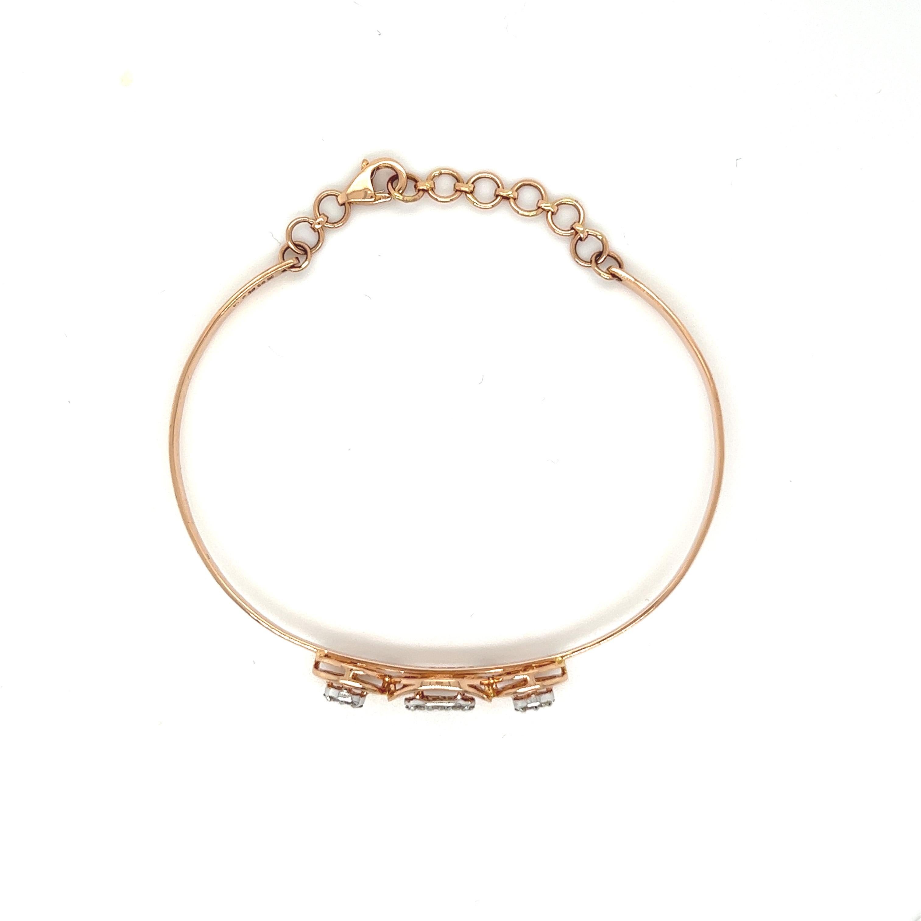 Rose Gold Romance Bracelet In New Condition For Sale In London, England