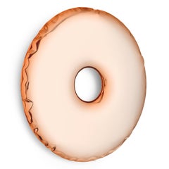 Specchio da parete Rondo 150 in oro rosa di Zieta