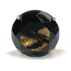 Rose Gold Smoky Quartz Cocktail Ring