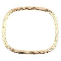 Rose Gold Square Hinged Bangle