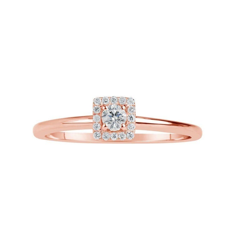 Rose Gold Stackable Diamond Ring For Sale at 1stDibs rose gold