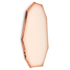 Espejo de pared escultórico Tafla C3 en oro rosa by Zieta