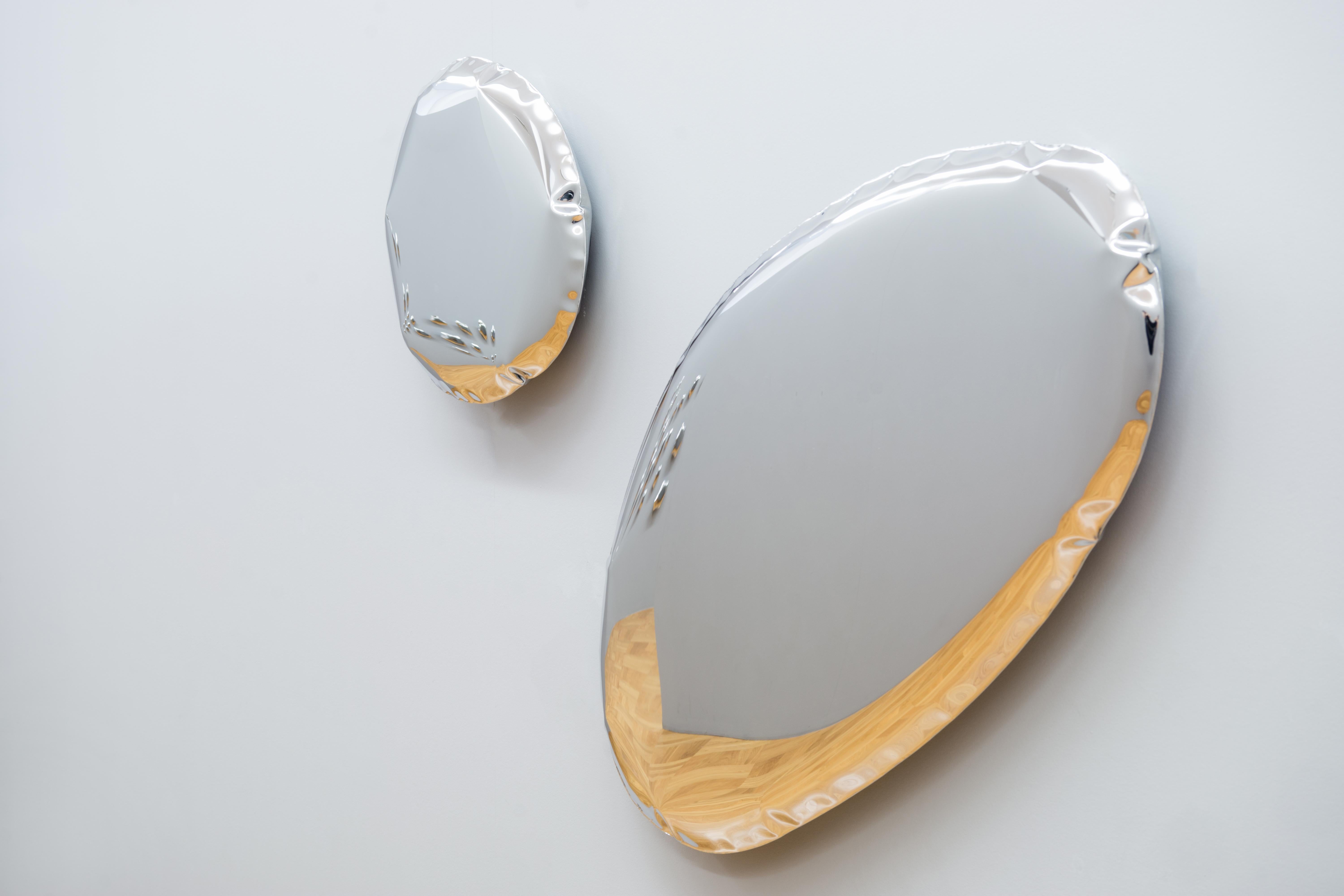 Rose Gold Tafla O6 Wall Mirror by Zieta For Sale 10