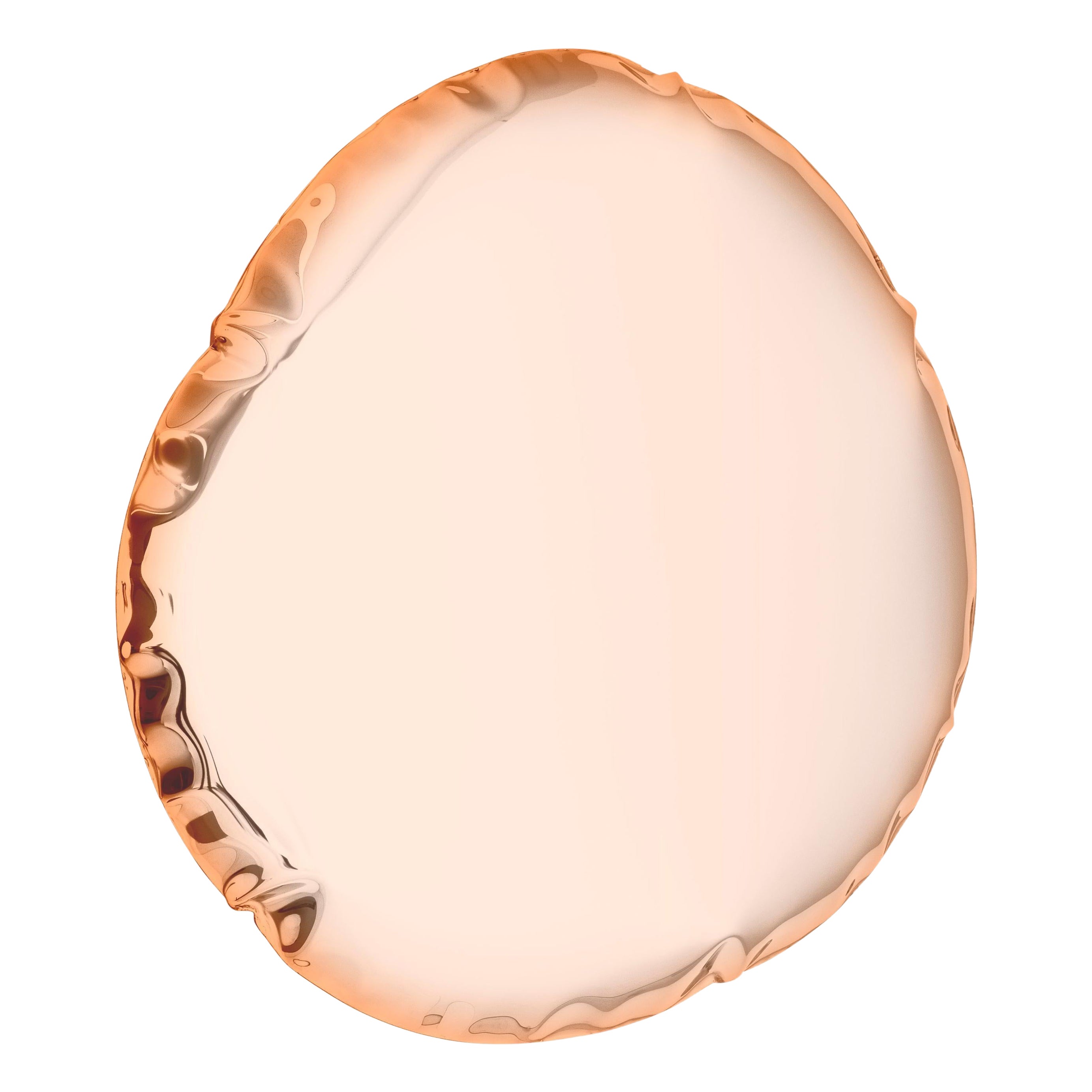 Specchio da parete Tafla O6 in oro rosa di Zieta