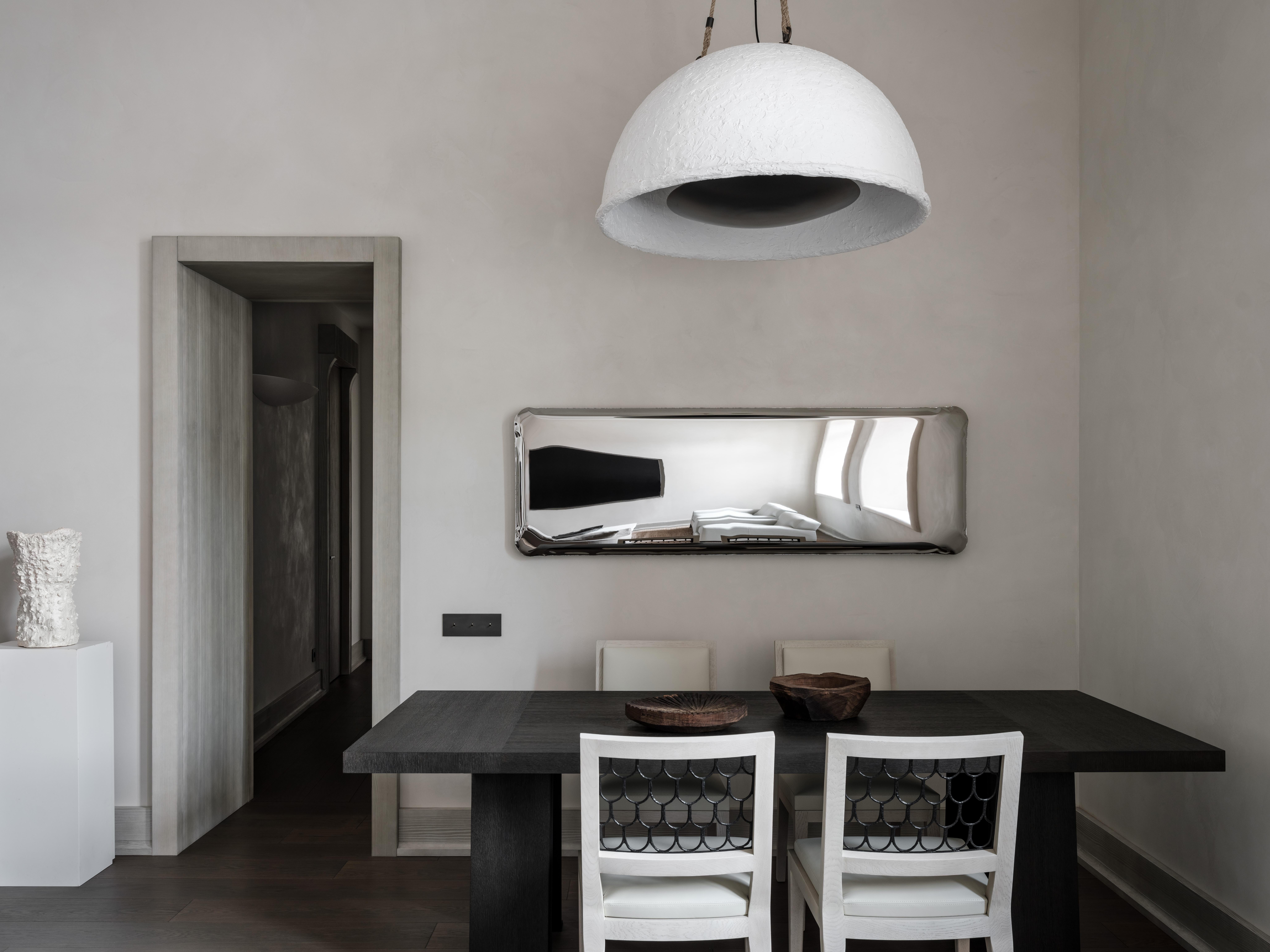 Miroir mural sculptural Tafla Q1 en or rose de Zieta en vente 2