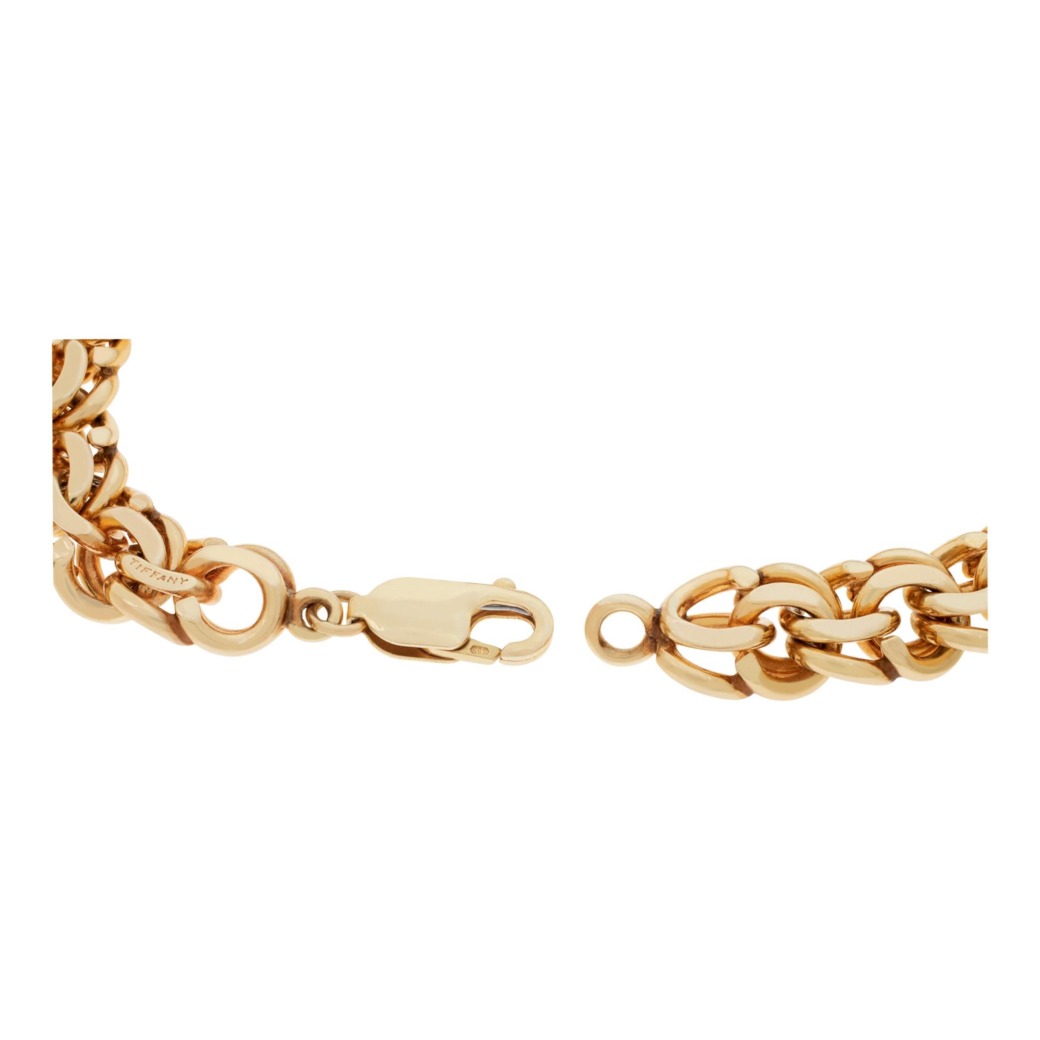 Women's or Men's Rose gold unisex intricate chain bracelet