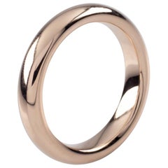 Rose Gold Wedding Band by MC Paris in 18 Karat