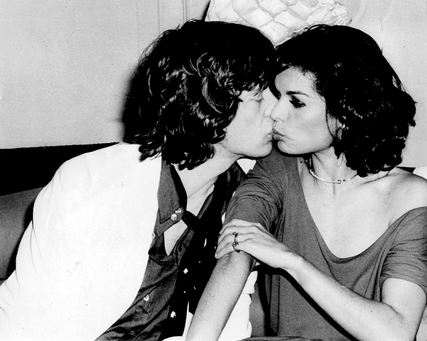 Rose Hartman Black and White Photograph - Mick and Bianca Jagger, Studio 54, New York, 1977