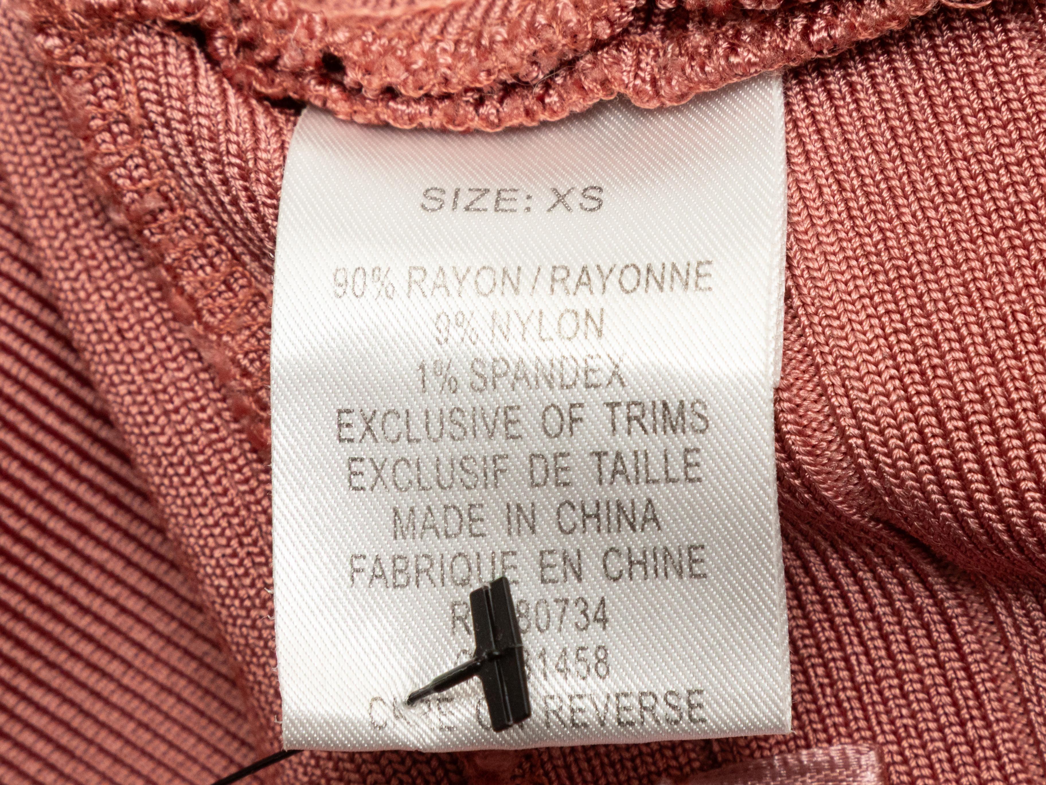 Rose Herve Leger Robe bandage sans manches Taille US XS Pour femmes en vente