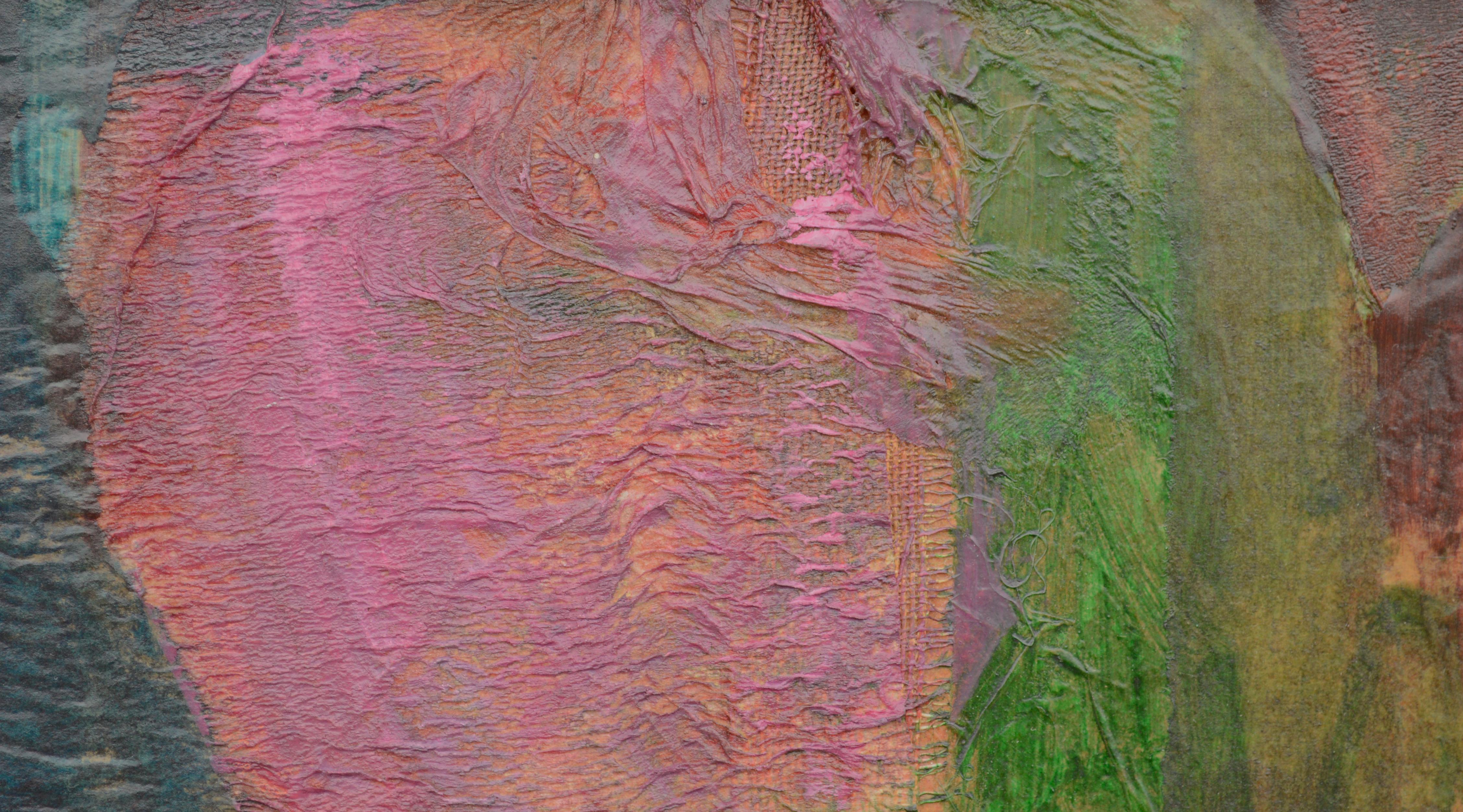 Shimmering Pond in the Woods - Surrealist Abstract 1960s

Highly textured abstract composition by Rose Herzog (American, mid-20th Century). A multicolored pond is shown in the middle of the woods, with light shining through the trees. This piece