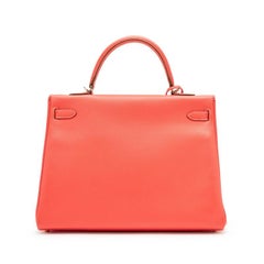 Rose Jaipur and Gold Candy Epsom Leather Kelly 35 Retourne Permabrass Hardware