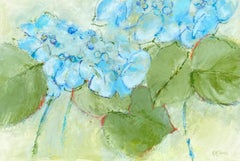 Blue Lace-Capped Hydrangeas   24 X 36