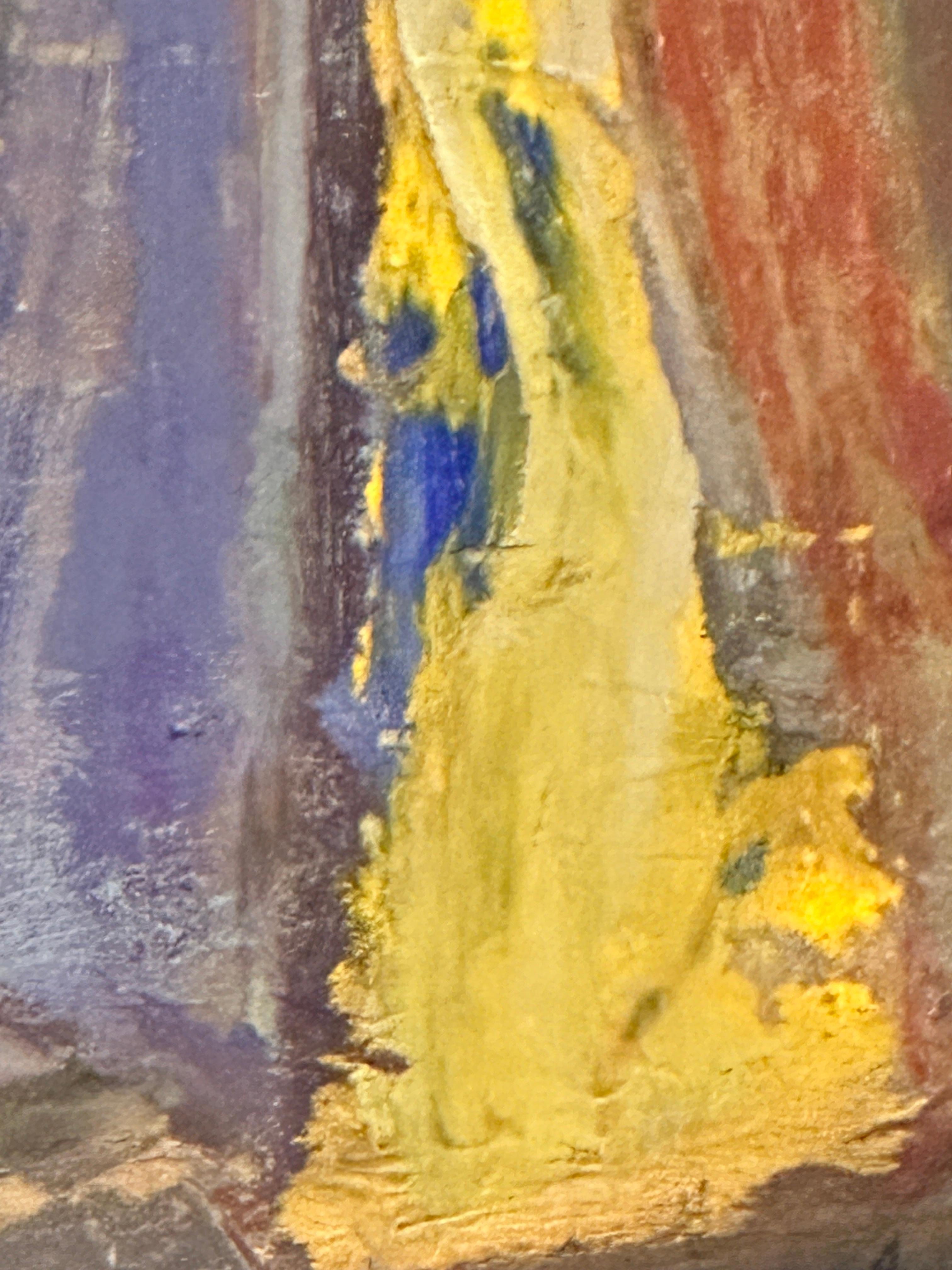 Large Abstract Expressionist Oil on Board by Rose Kuper 10