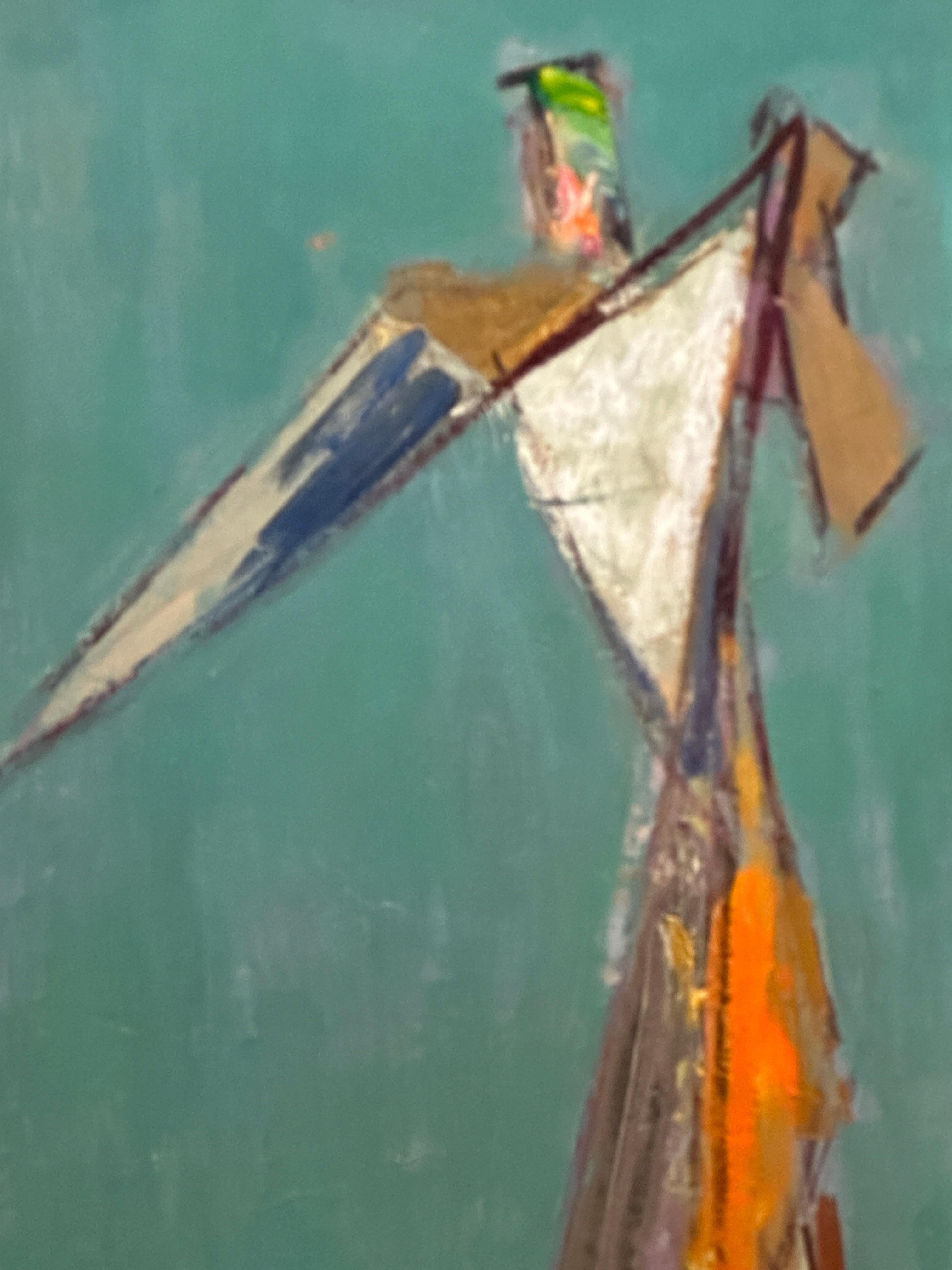 Large Abstract Expressionist Oil on Board by Rose Kuper 2