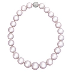 Rose Luster South Sea Pearl Necklace, 17-20.6mm