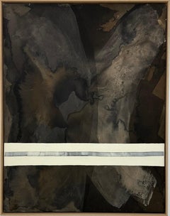 ABSTRACT Artista contemporaneo francese Rose Madone Nuova opera d'arte forma colori scuri