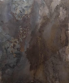 ABSTRACT Artista contemporaneo francese Rose Madone Nuova opera d'arte forma colori della terra