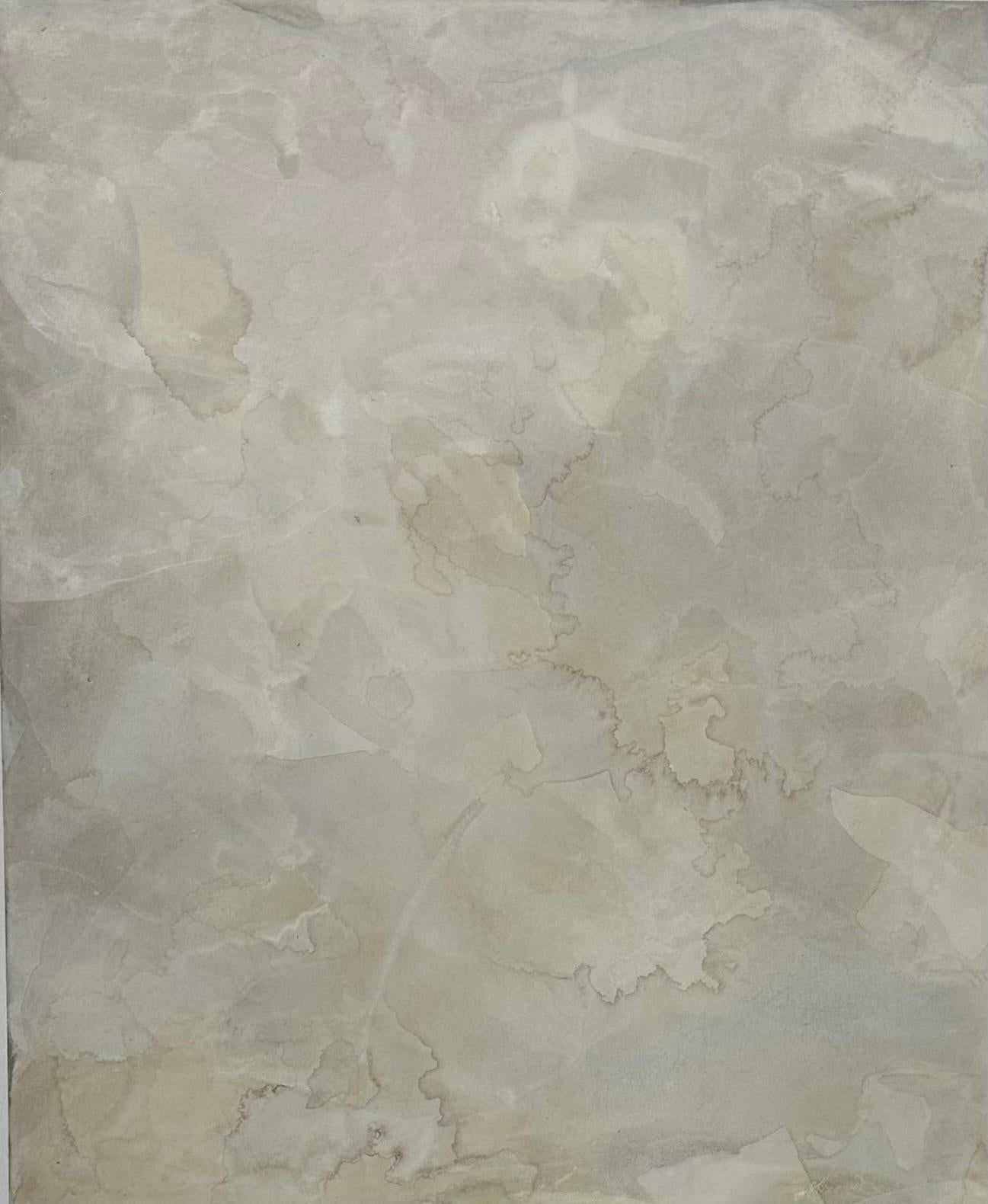 RESUMEN Artista contemporáneo francés Rose Madone Nueva obra de arte forma colores tierra en venta 2