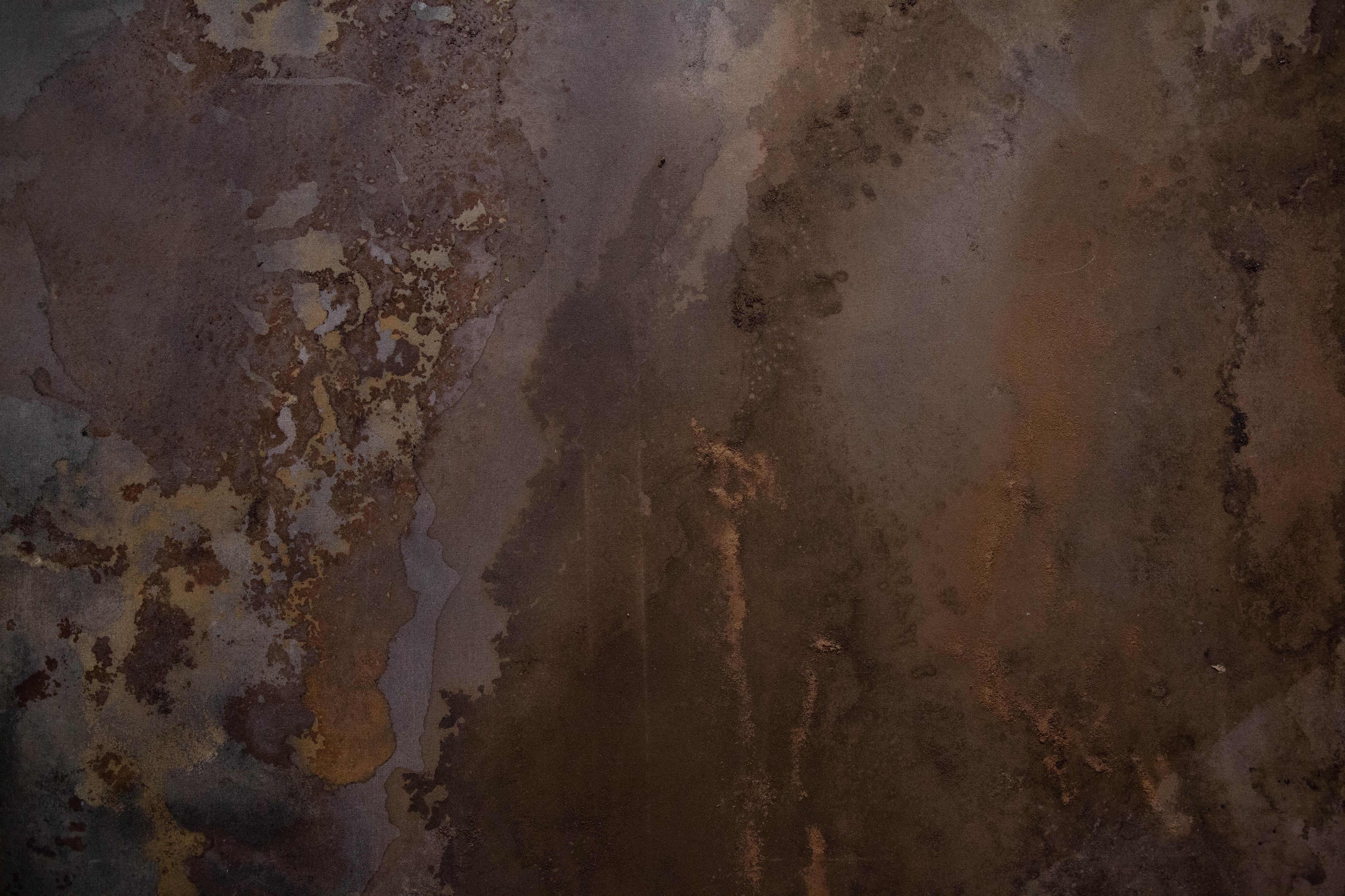 ABSTRACT Artista contemporaneo francese Rose Madone Nuova opera d'arte forma colori della terra in vendita 2