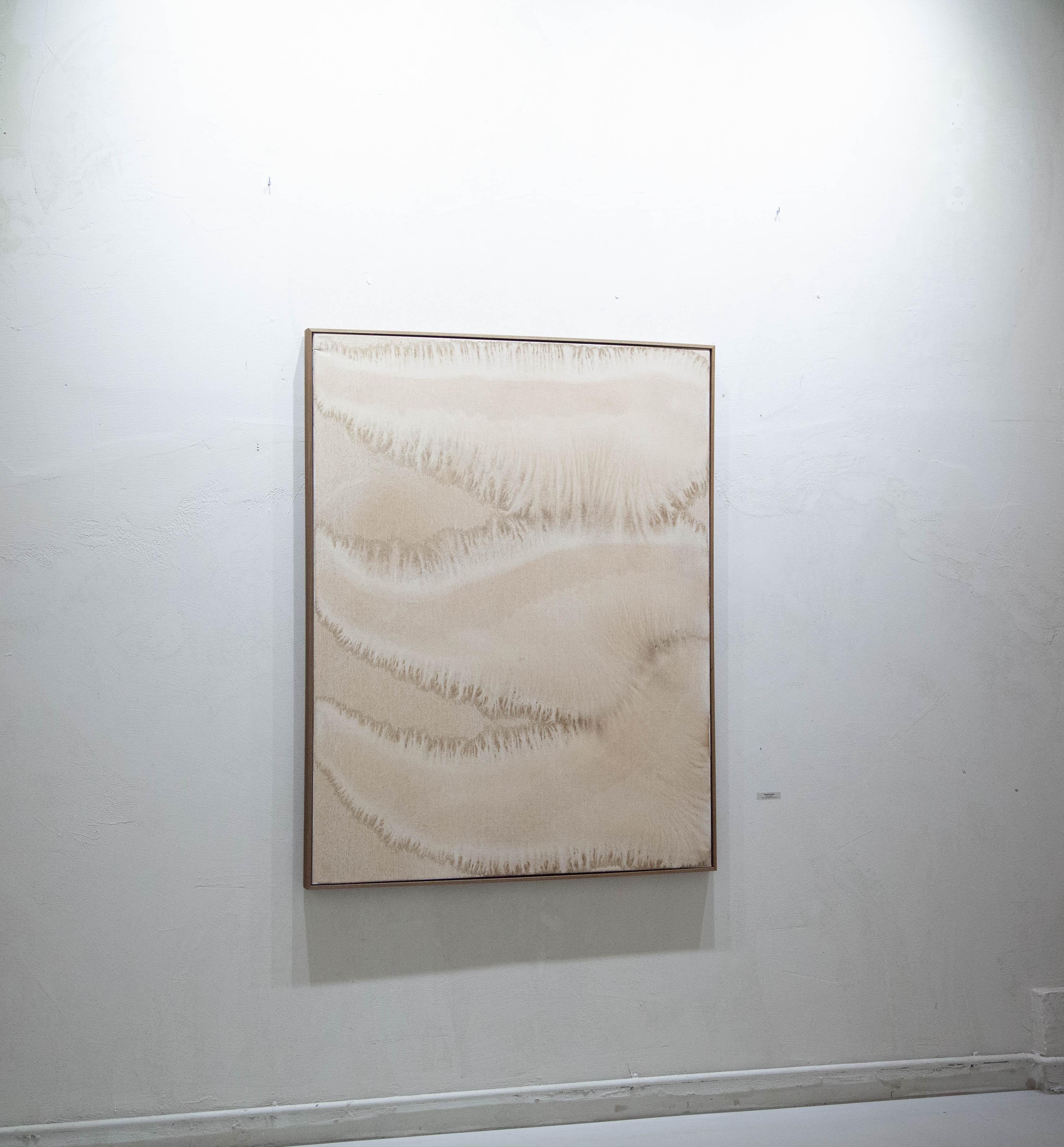 ABSTRACT Artista contemporaneo francese Rose Madone Nuova opera d'arte forma colori della terra in vendita 4