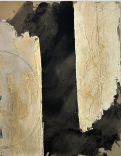 ABSTRACT Artista contemporaneo francese Rose Madone Nuova opera d'arte forma colori della terra