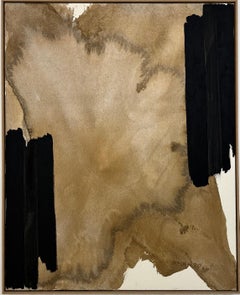 ABSTRACT Artista contemporaneo francese Rose Madone Nuova opera d'arte forma colori della terra