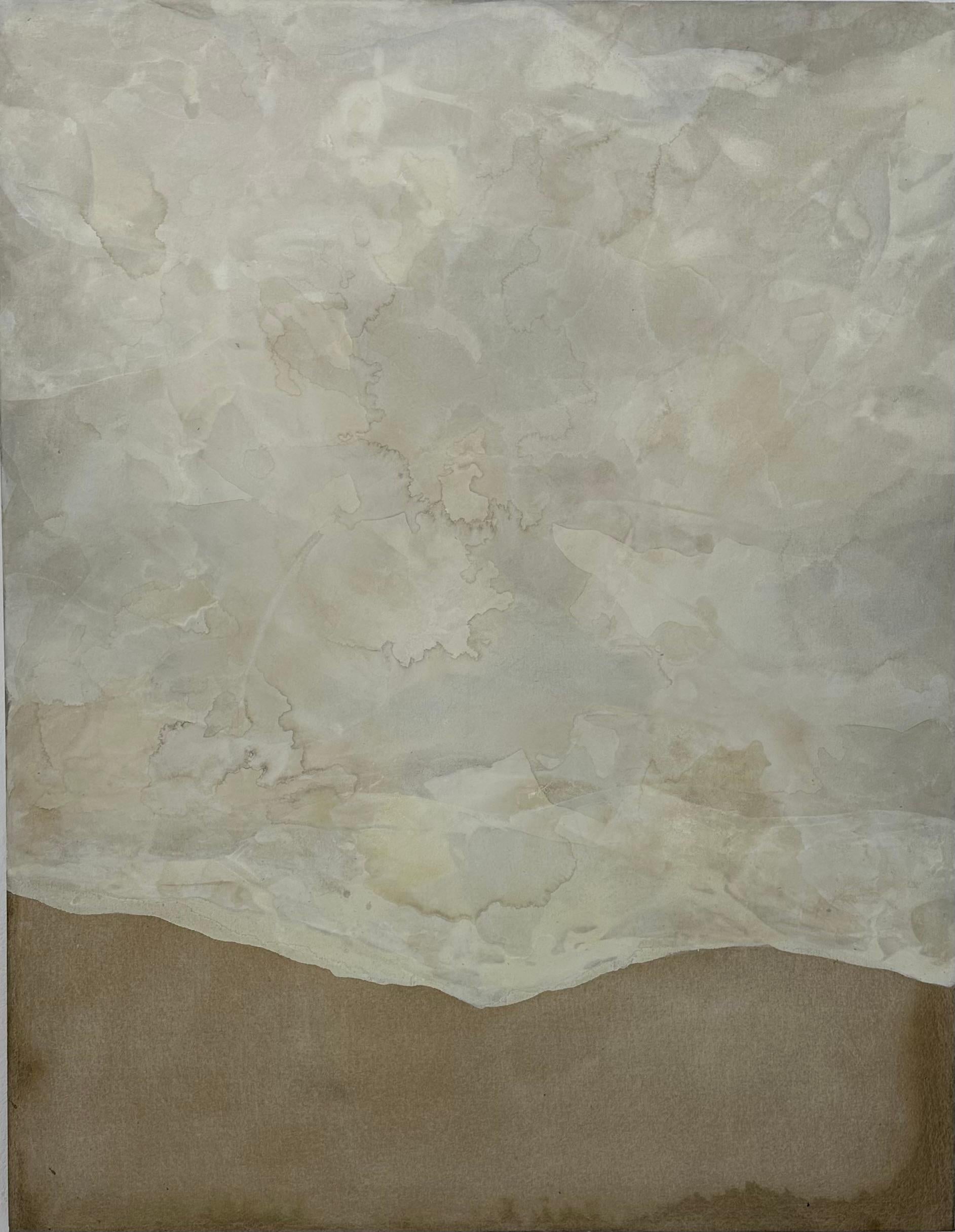 ABSTRACT Artista contemporaneo francese Rose Madone Nuova opera d'arte forma colori della terra
