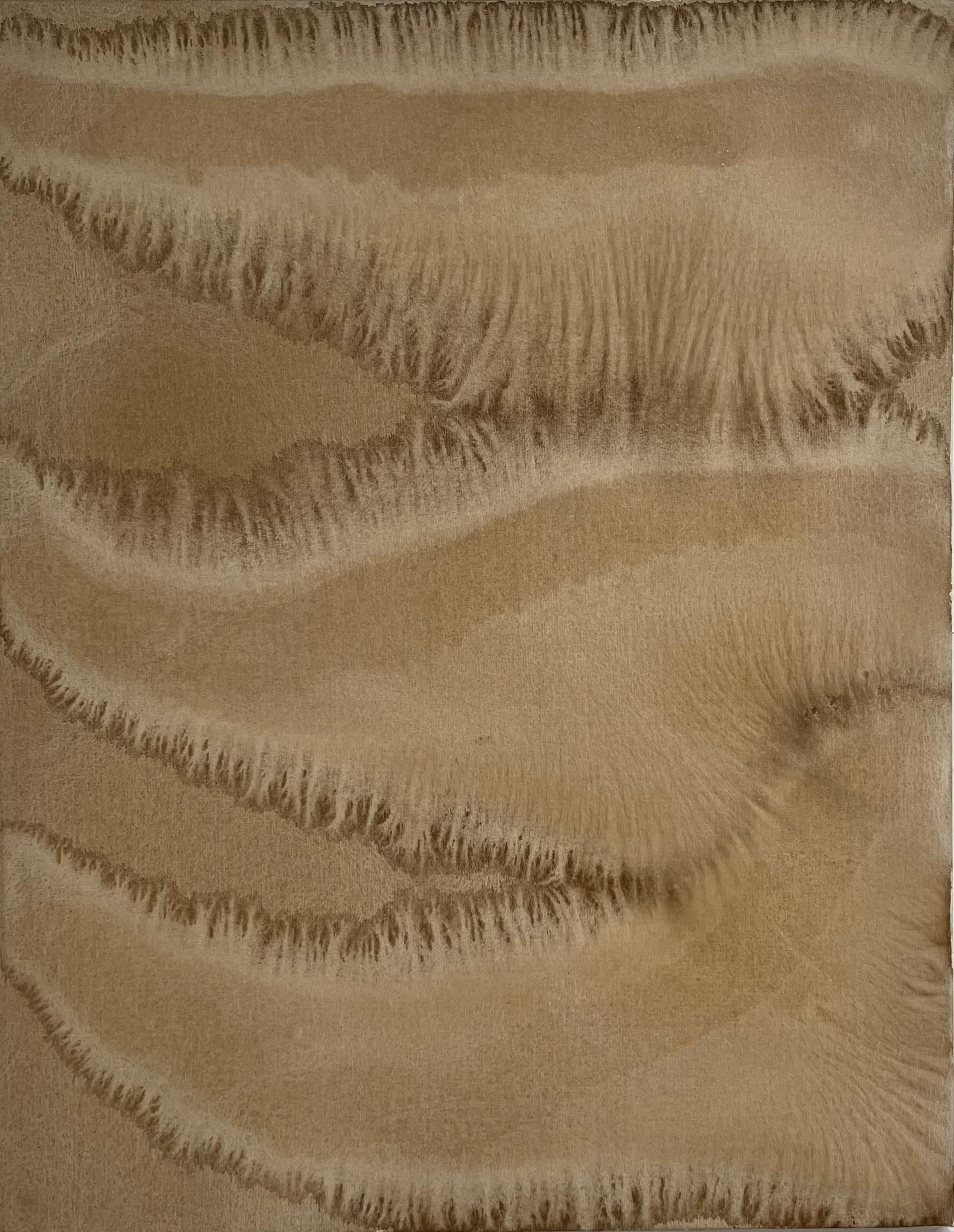 ABSTRACT Artista contemporaneo francese Rose Madone Nuova opera d'arte forma colori della terra