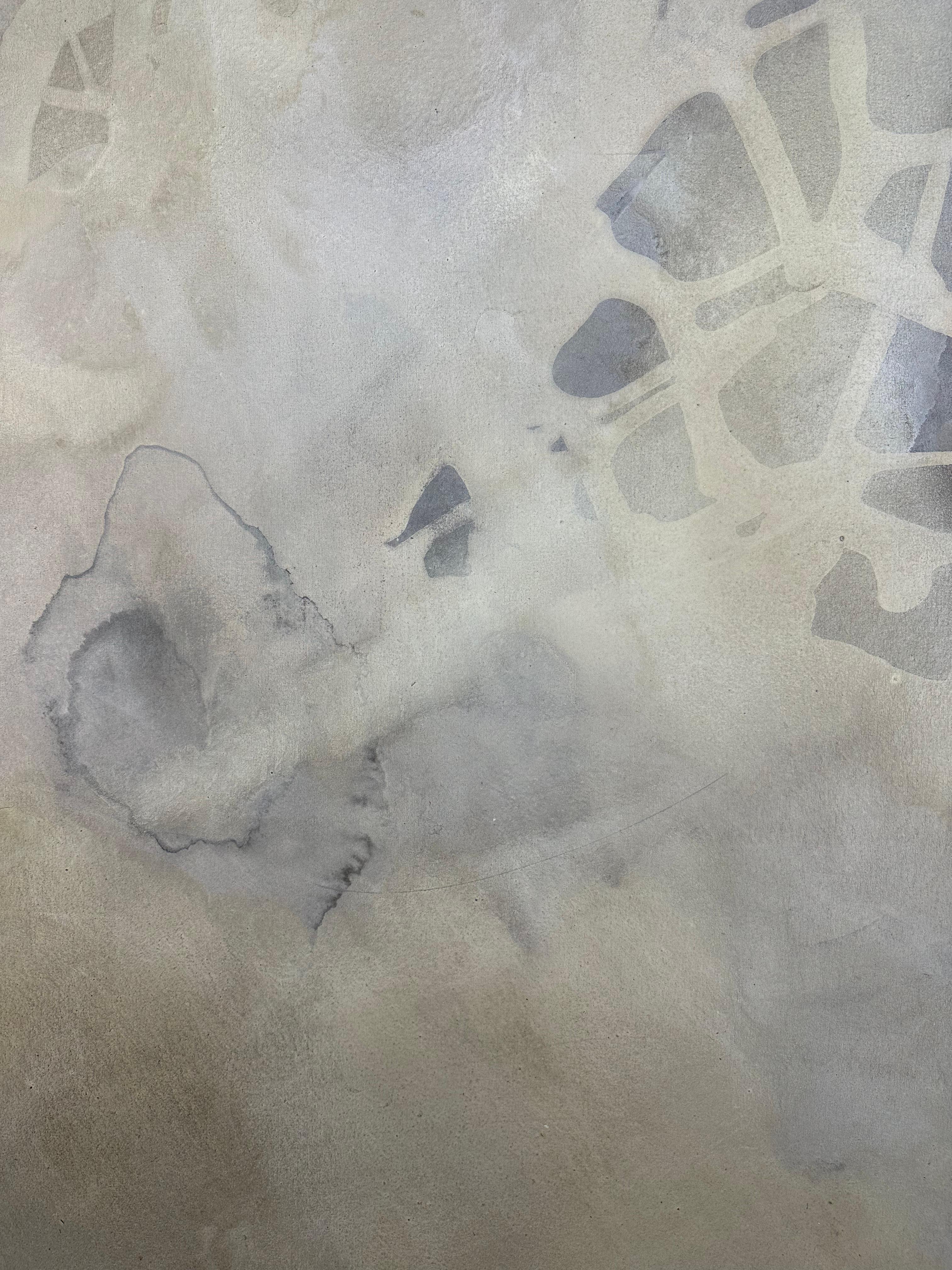 ABSTRACT Zeitgenössischer Künstler Französische Rose Madone Neues Kunstwerk Natur Erdfarben im Angebot 1