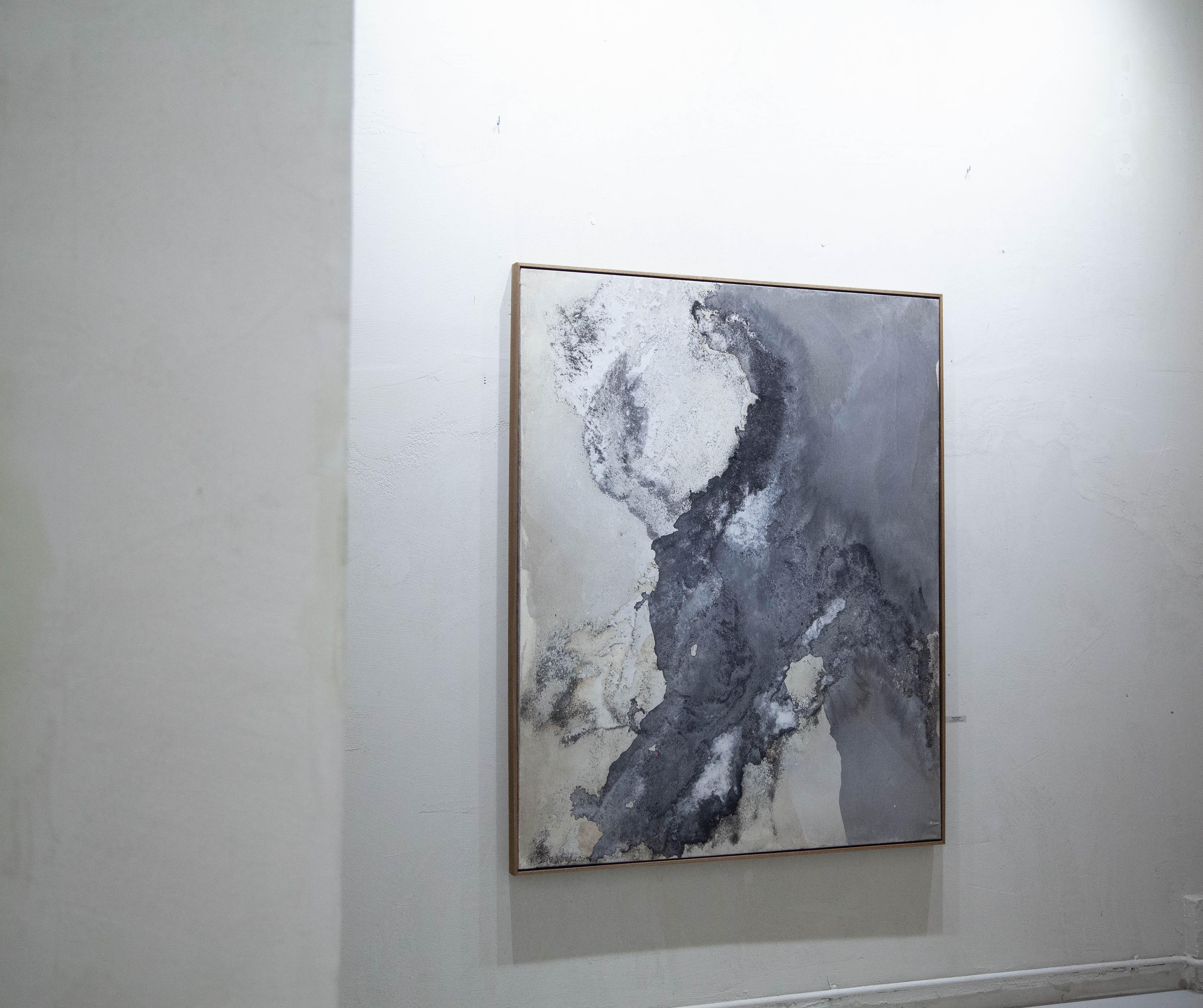 ABSTRACT Artista contemporaneo francese Rose Madone Nuova opera d'arte Nature colori della terra in vendita 2