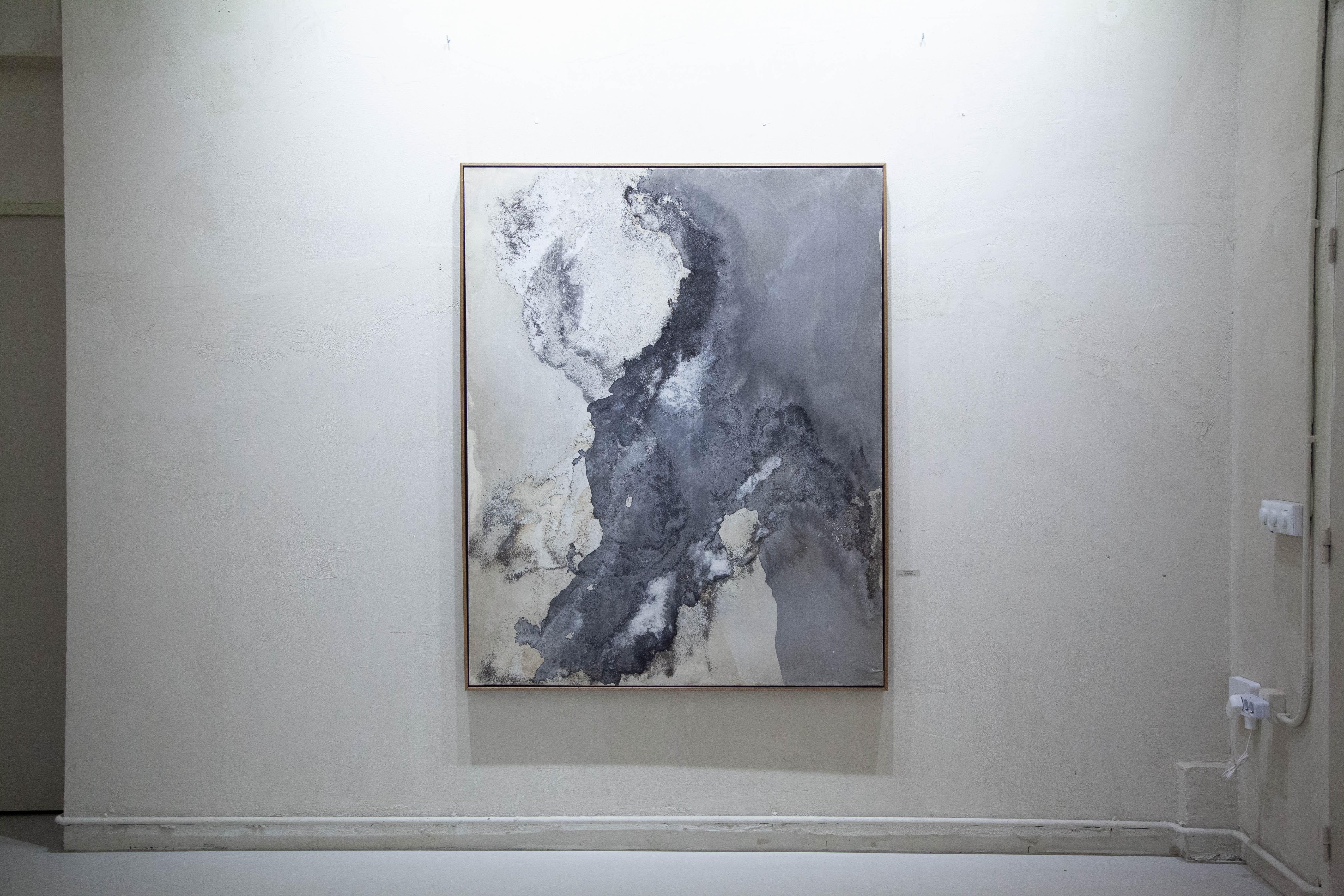 ABSTRACT Artista contemporaneo francese Rose Madone Nuova opera d'arte Nature colori della terra in vendita 3