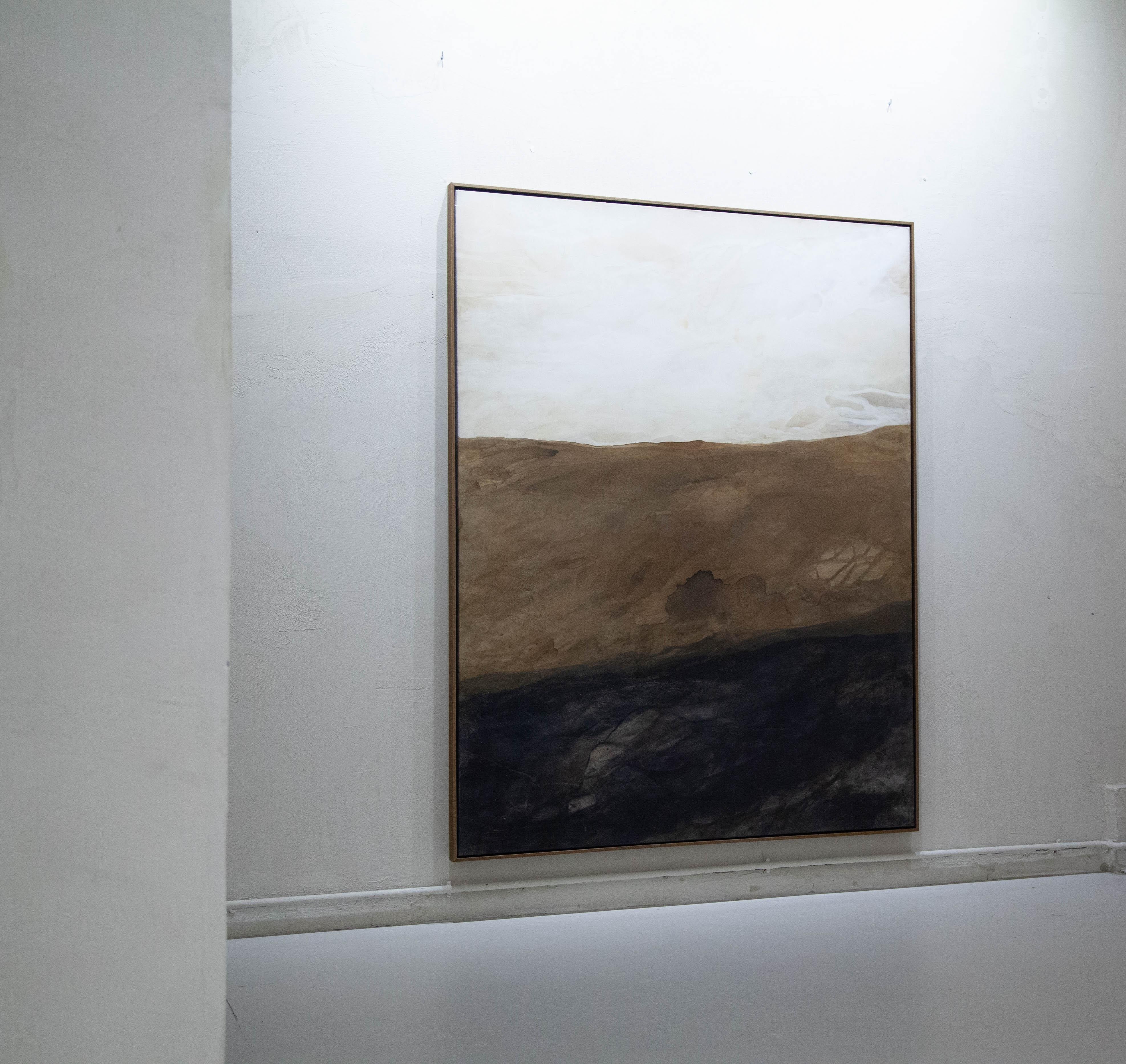 ABSTRACT Artista contemporaneo francese Rose Madone Nuova opera d'arte Nature colori della terra in vendita 3