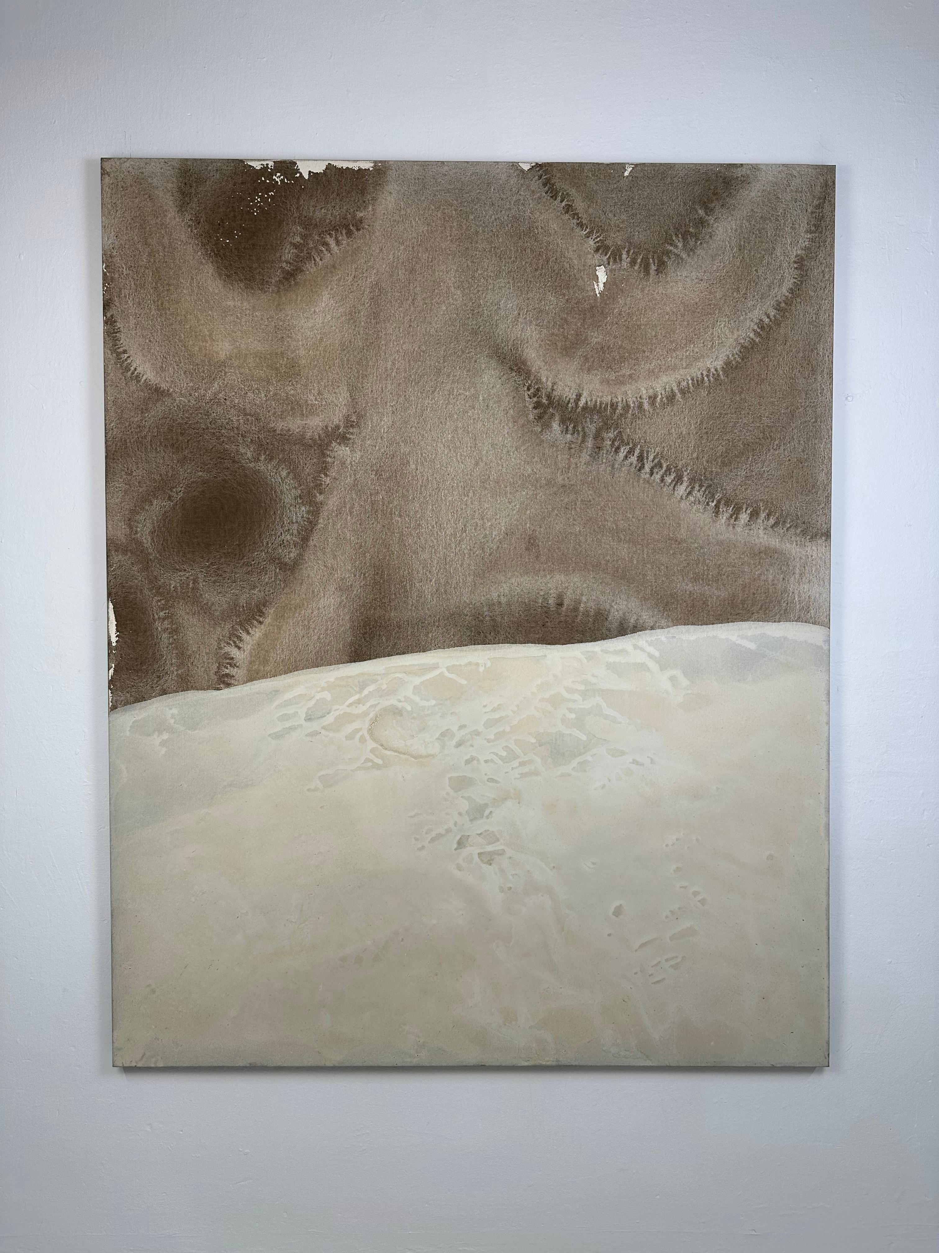 ABSTRACT Artiste contemporain Français Rose Madone Nouvelle Œuvre d'art Nature couleurs de la terre en vente 3