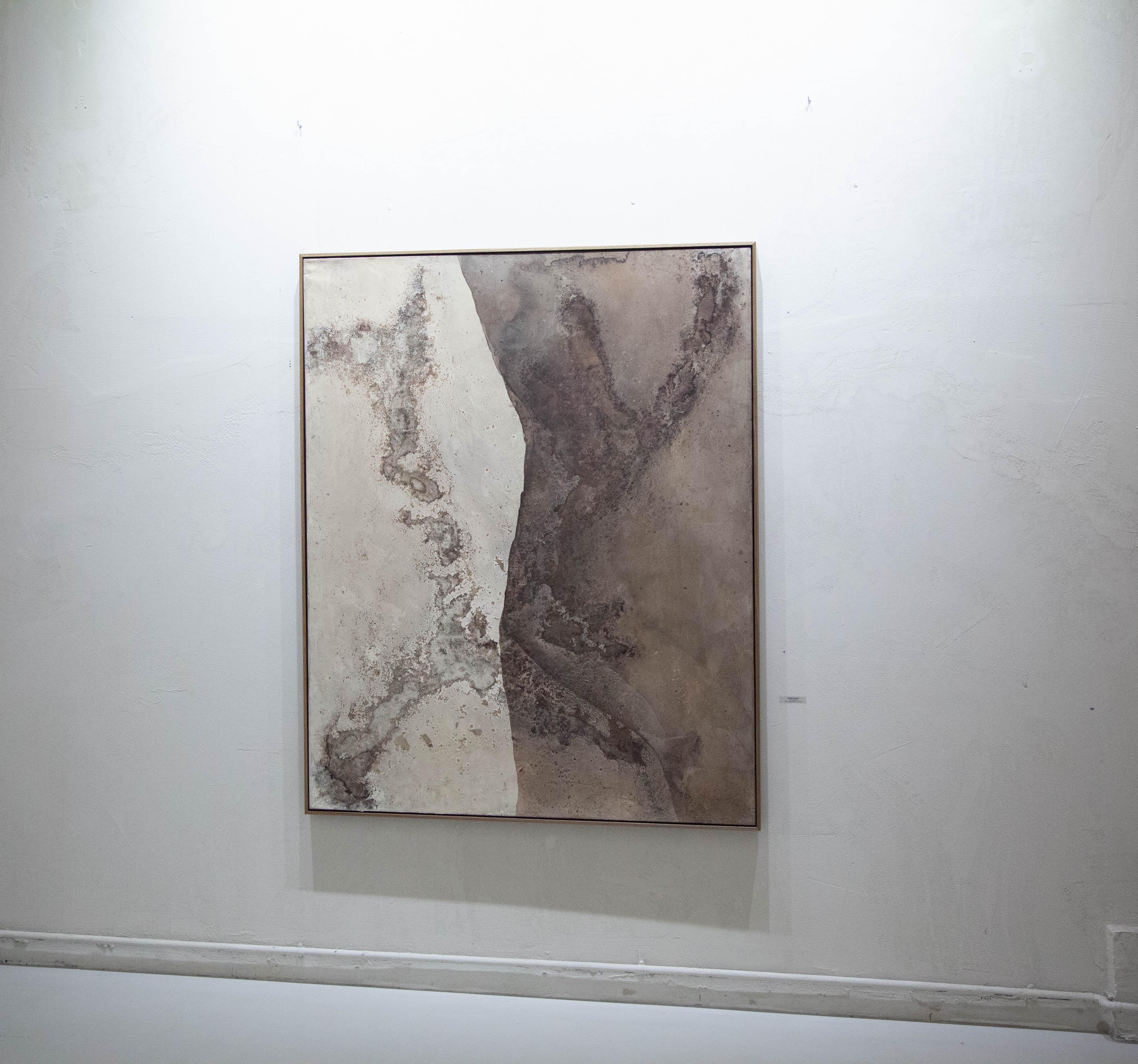 ABSTRACT Artista contemporaneo francese Rose Madone Nuova opera d'arte Nature colori della terra in vendita 4