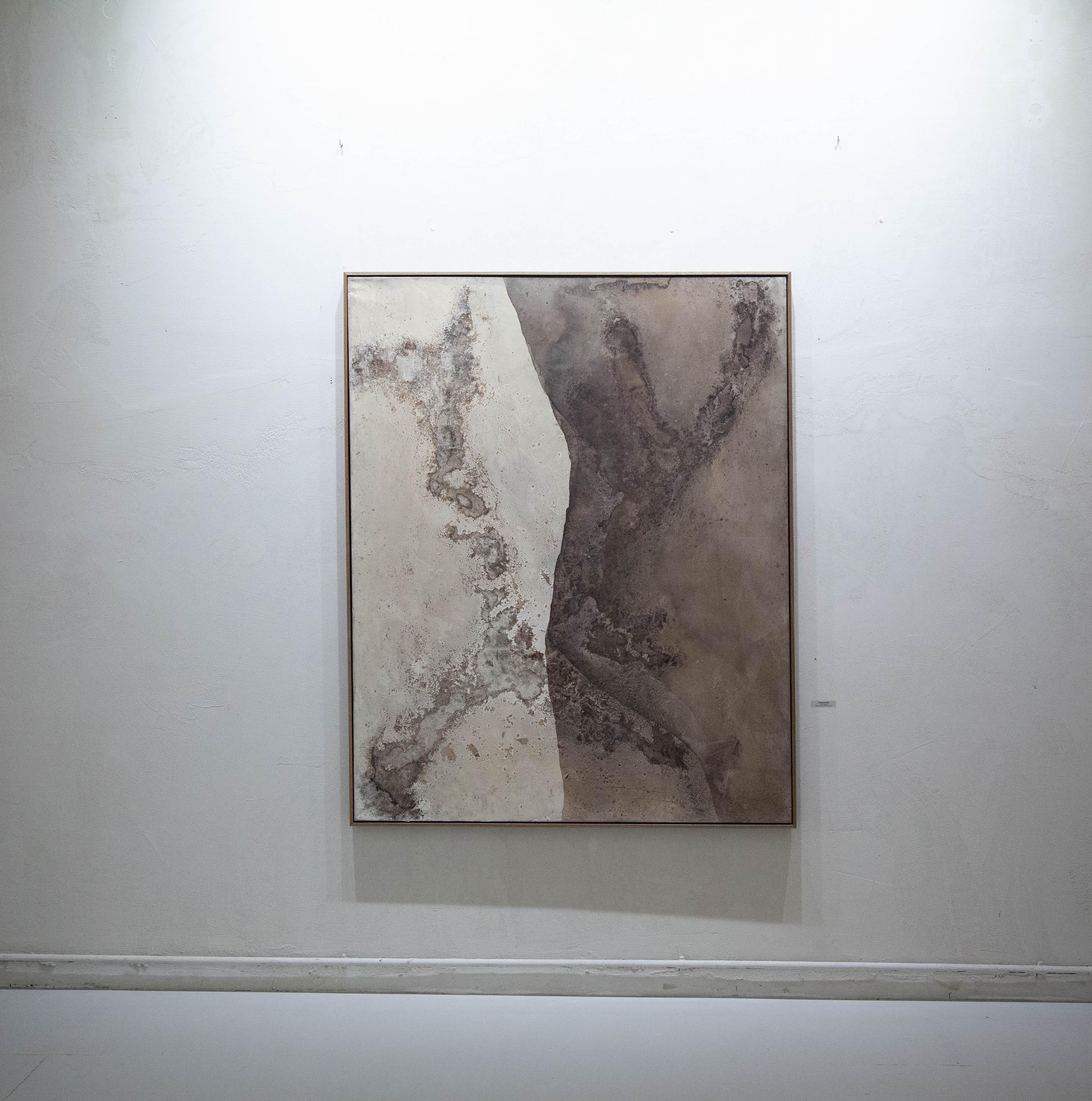 ABSTRACT Artista contemporaneo francese Rose Madone Nuova opera d'arte Nature colori della terra in vendita 5