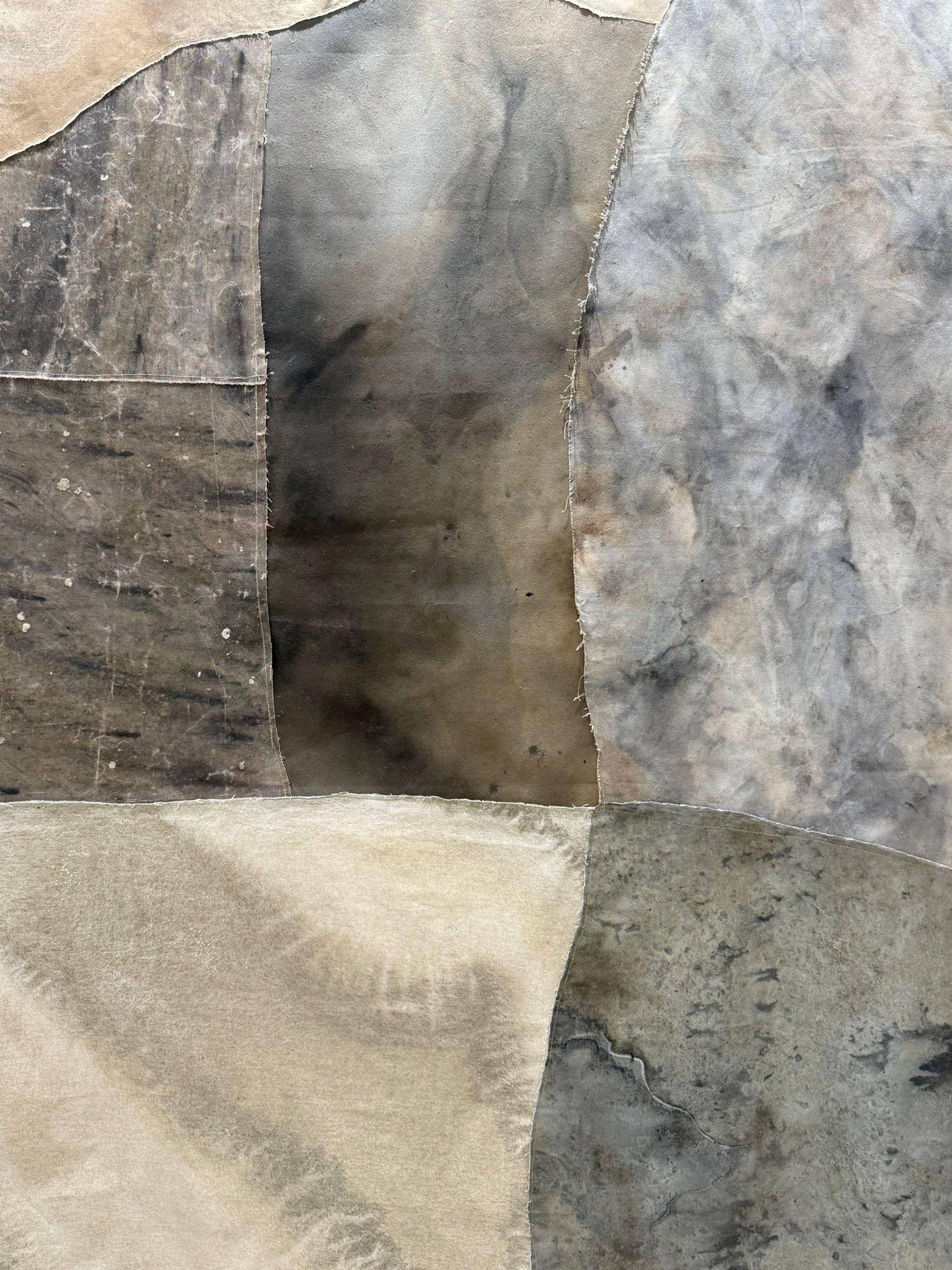ABSTRACT Contemporary Textile French Rose Madone New Artwork Nature Earth Nature For Sale 2