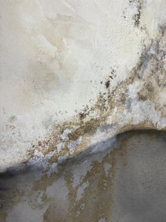 Abstract Painting Landscape with Organic Earth Tones by Rose Madone Contemporary