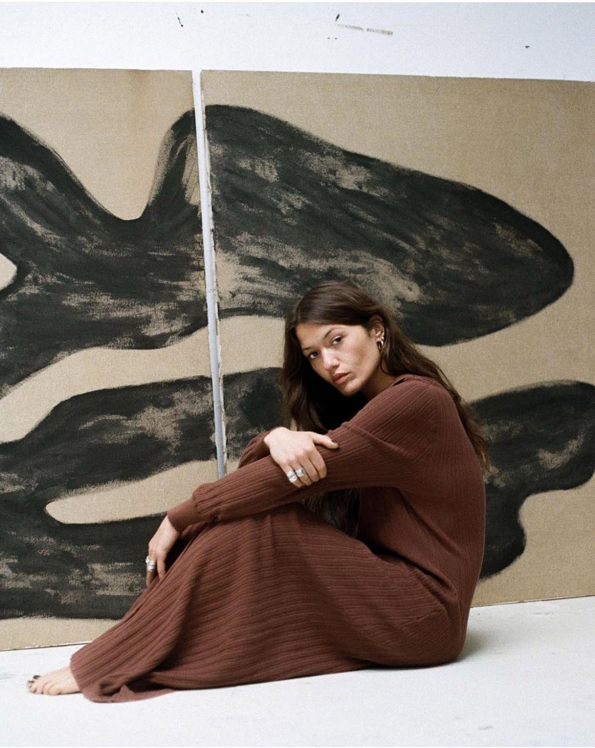 Cuadro Abstracto Paisaje con Tonos Orgánicos de la Tierra by Rose Madone Contemporáneo en venta 7