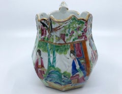 Rose Mandarin Chinese Porcelain Pitcher