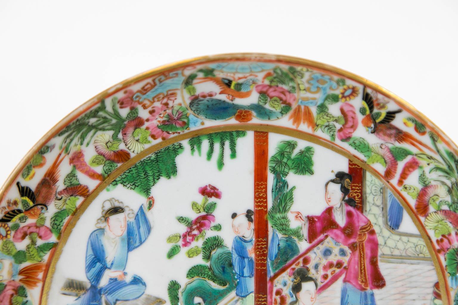Mid-19th Century Rose Mandarin Plate