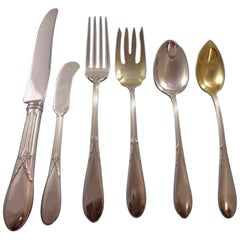 Rose Marie by Gorham Sterling Silver Flatware Set for 12 Service Pieces