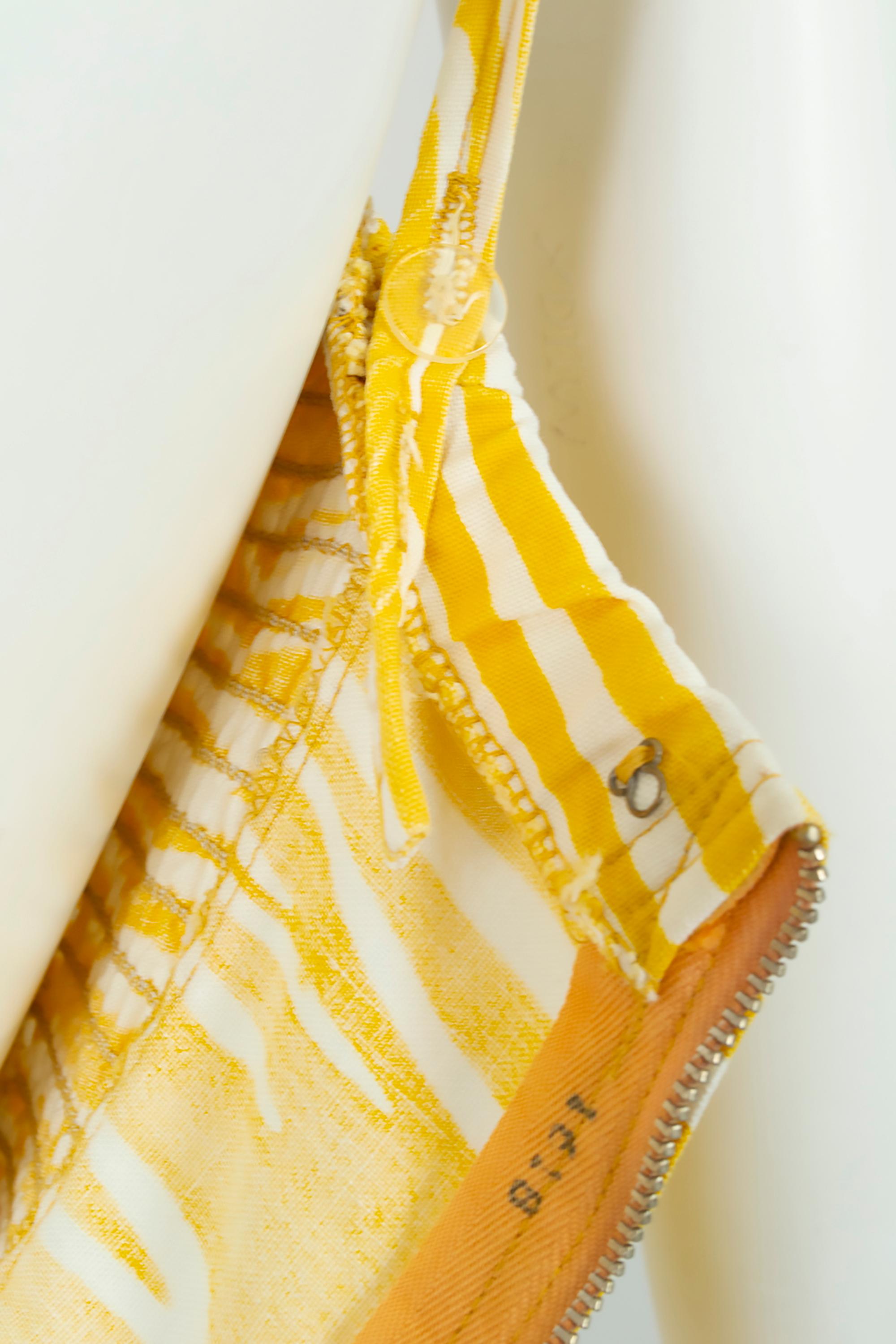 Combishort de plage jaune Abstract Sun Rose Marie Reid, Taille XS, années 1950 en vente 7