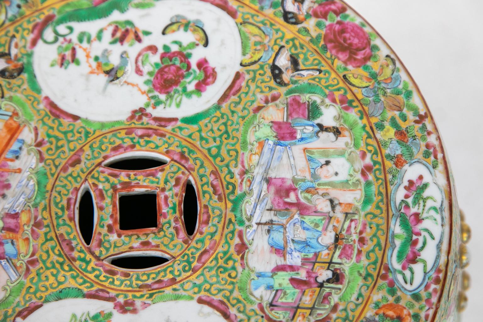 Rose Mandarin Garden Seat at 1stDibs