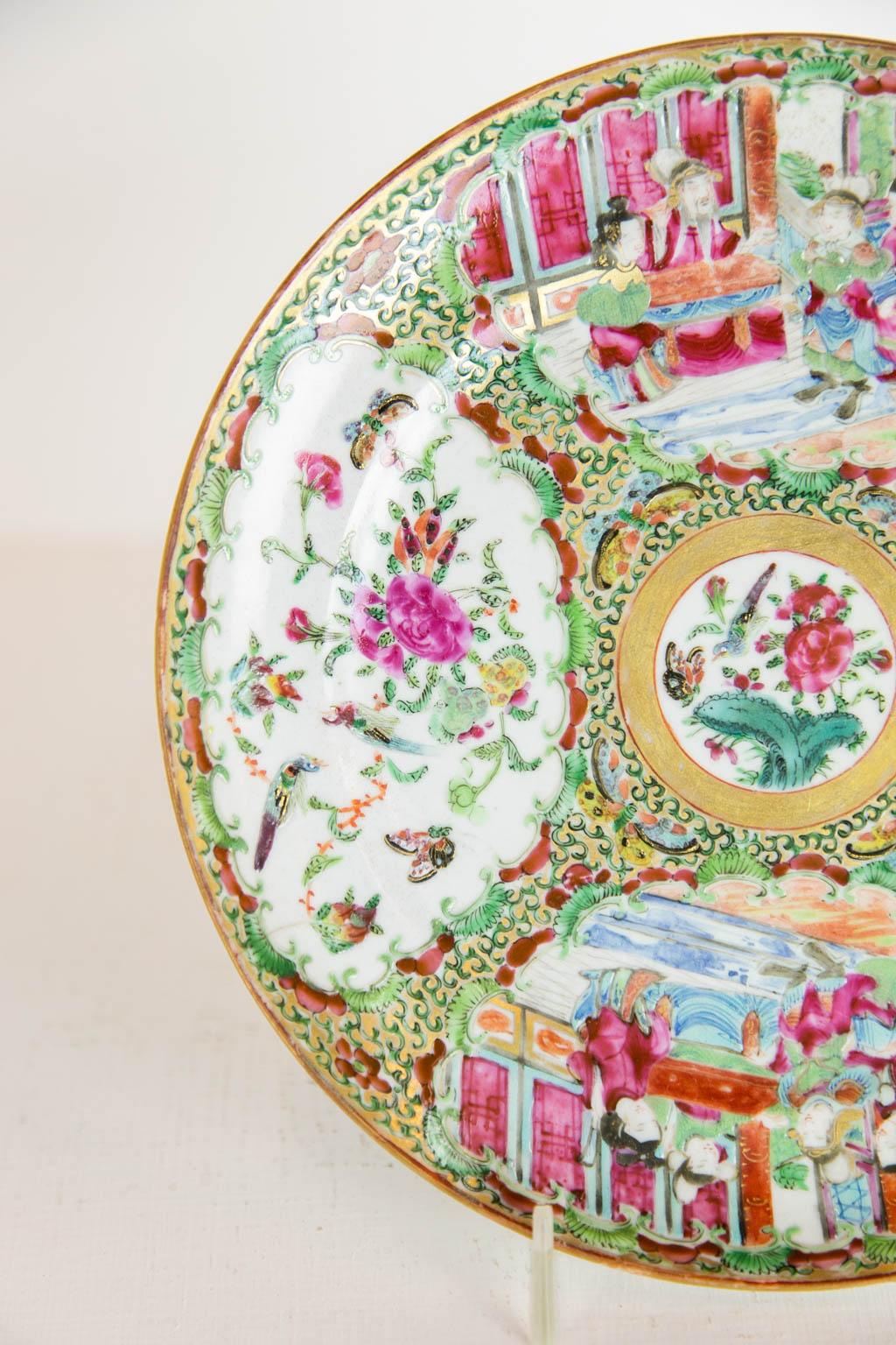 rose medallion platter