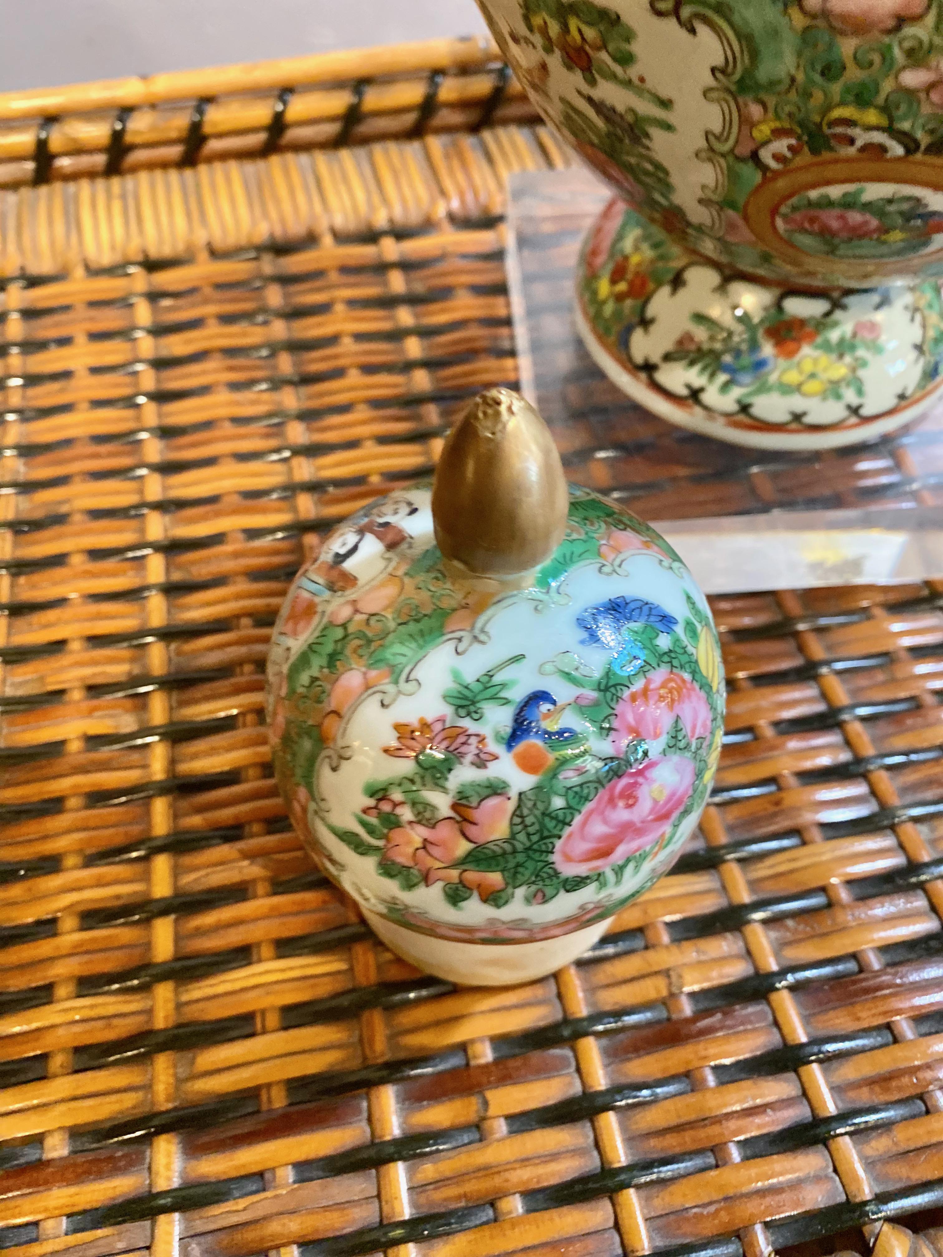 Rose Medallion Teapot, 19th Century 5