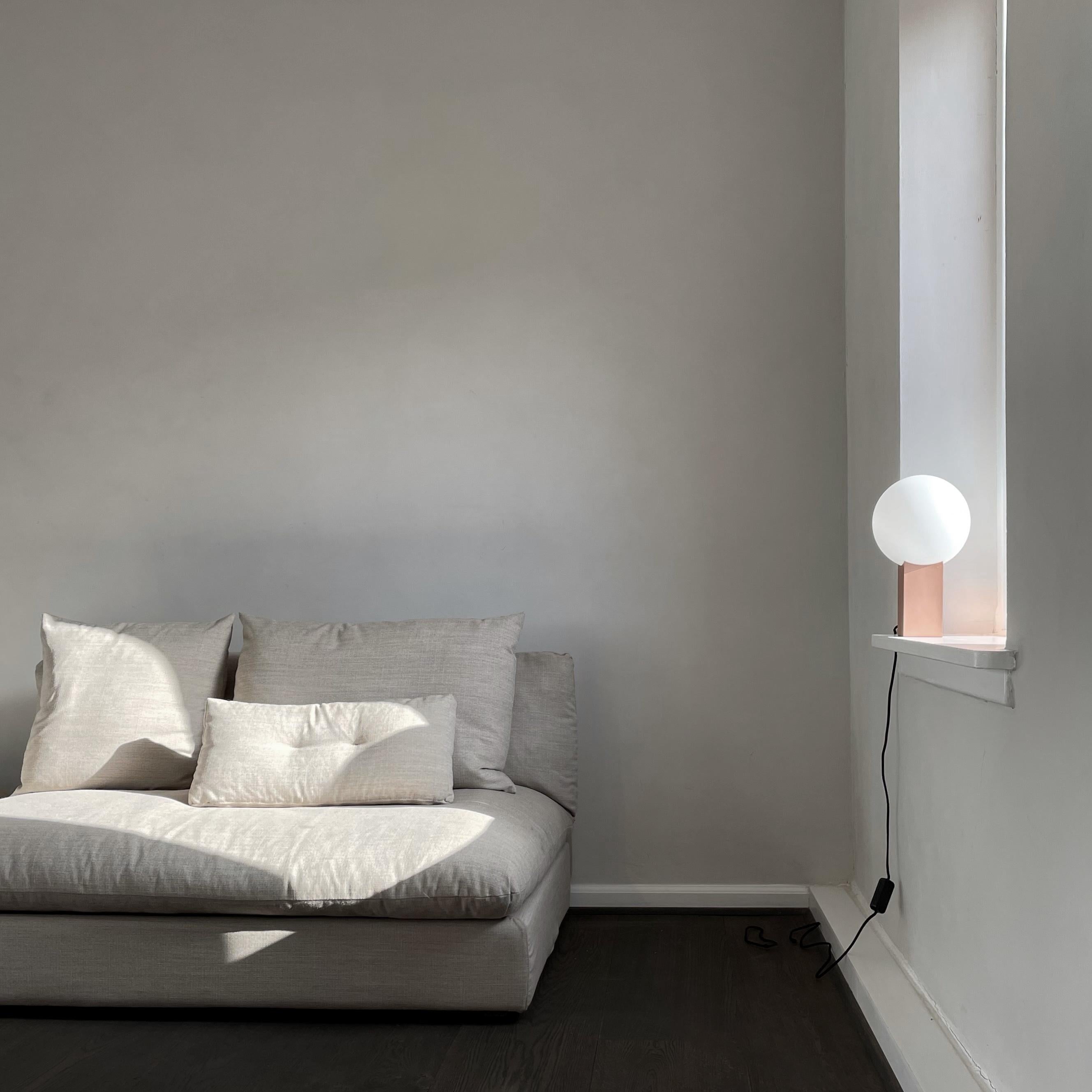 Modern Rose Metal Hoop Table Lamp by 101 Copenhagen
