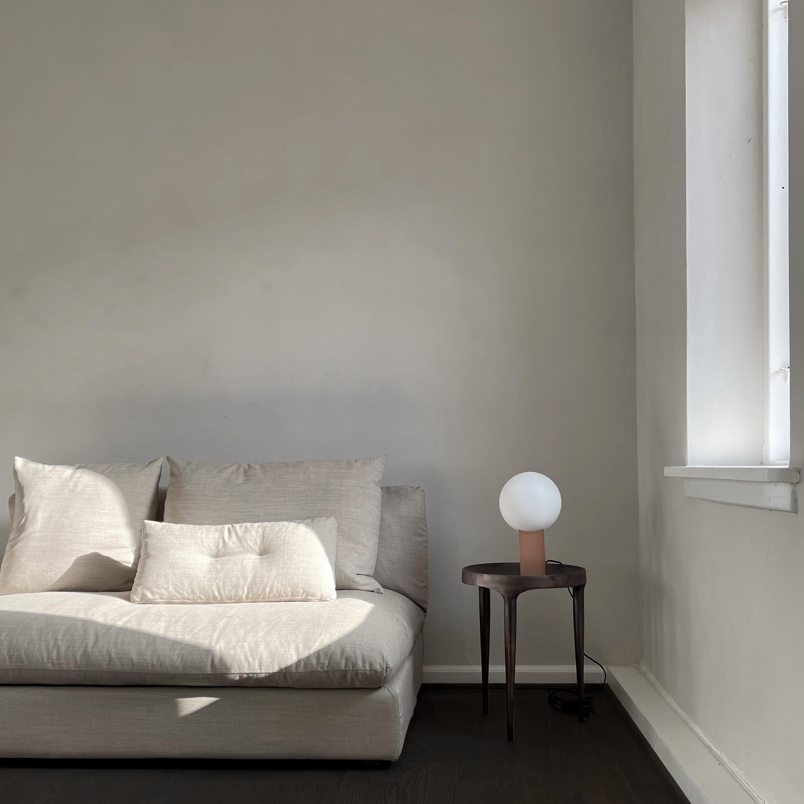 Danish Rose Metal Hoop Table Lamp by 101 Copenhagen