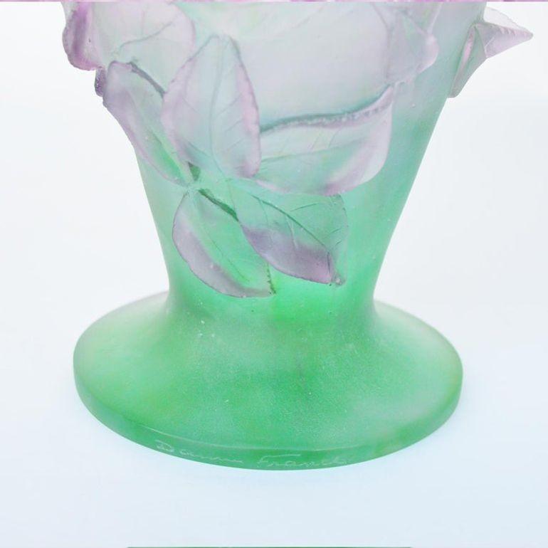 Fine XX secolo Vaso Rose Passion di Daum. Francia, anni '90. in vendita