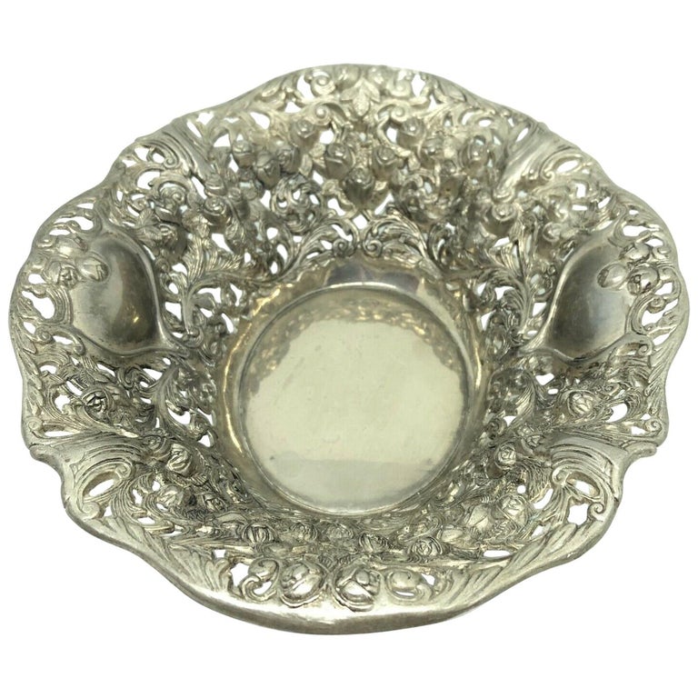 Silver plated rose bowl 2025