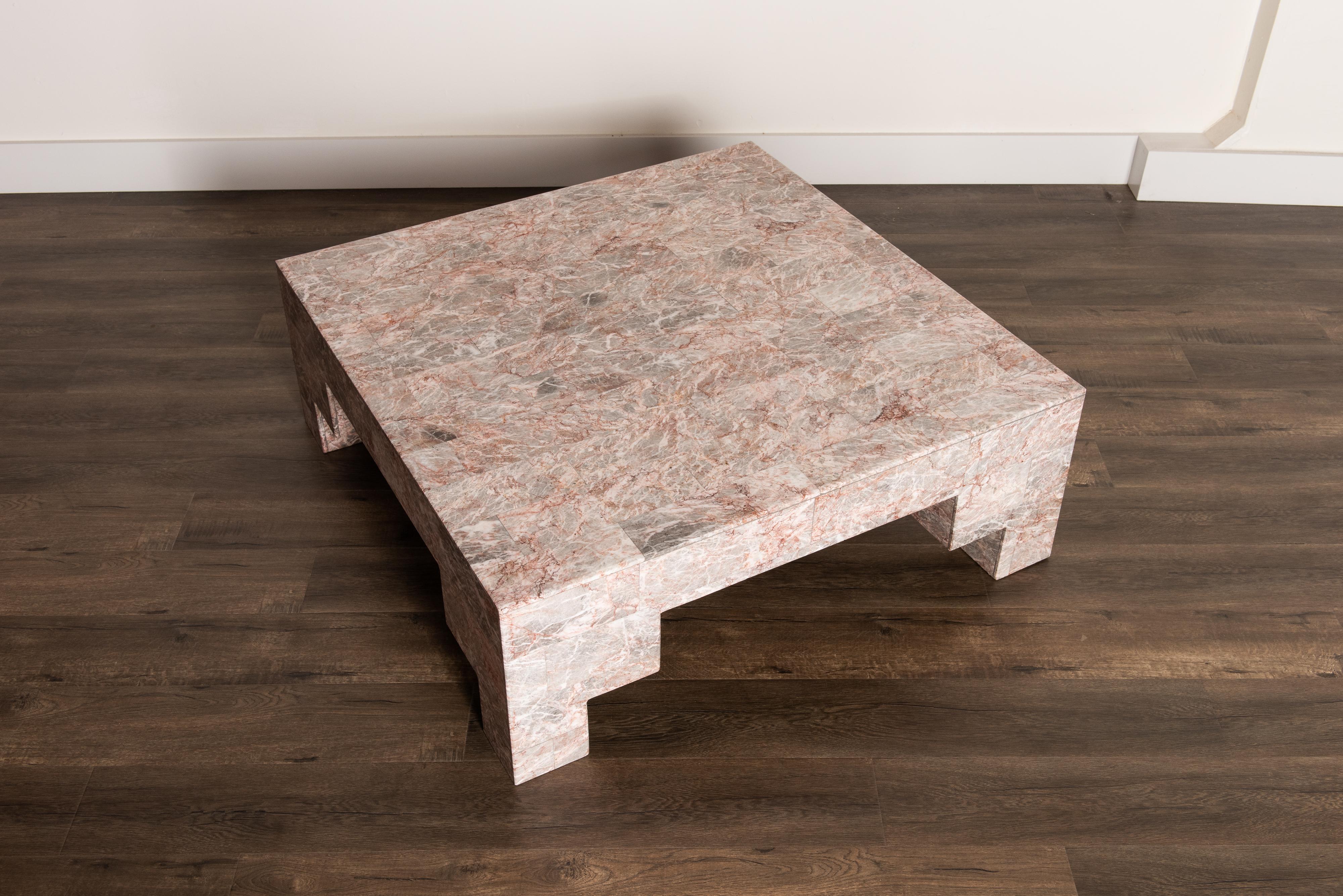 rose marble coffee table